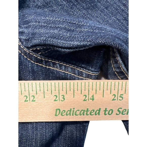 Chico's Women's Denim Jean Jacket Studded Design Button Closure XL Chico's 3 - Picture 5 of 8